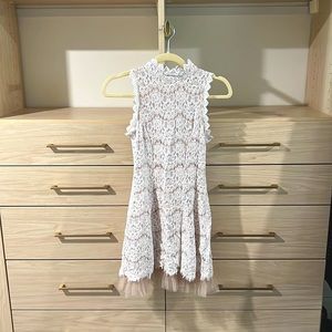 Francesca’s White Lace Dress (XS)